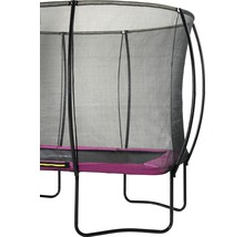 Trampolin EXIT Silhouette mit Sicherheitsnetz 244x366 cm rosa