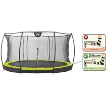 Trampolin mit Sicherheitsnetz und Fußschutzsystem