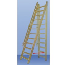 Wangentreppe Pertura Adara gerade 12 Stufen/13 Steigungen B.58 cm Fichte-thumb-6 Wangentreppe Pertura Adara gerade 12 Stufen/13 Steigungen B.58 cm Fichte-thumb-6