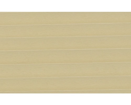 Nahaufnahme einer beigen Plissee-Jalousie.