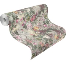 Tapetenrolle mit floralem Muster