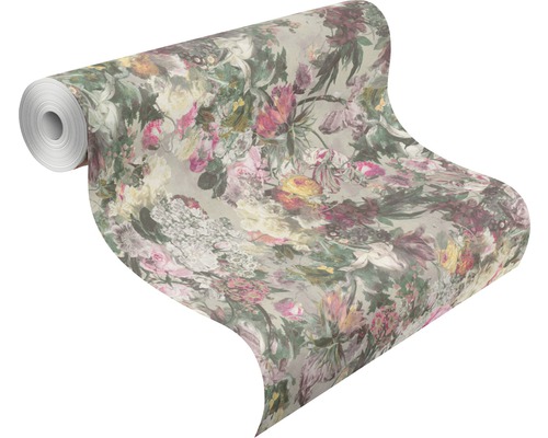 Tapetenrolle mit floralem Muster