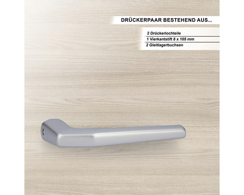 Türdrücker aus Metall