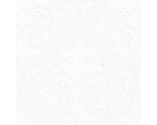 Weiße Tapete mit floralem Muster