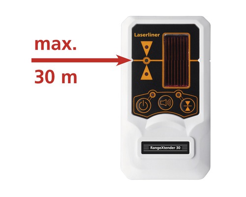 Laserliner RangeXtender 30 zur Erhöhung der Reichweite von Lasermessgeräten bis maximal 30 Meter