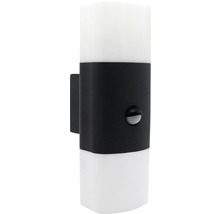 AEG LED Sensor Außenwandleuchte IP54 2x6W 2x600 lm 3000 K warmweiß Farlay anthrazit/weiß 285x96 mm-thumb-1