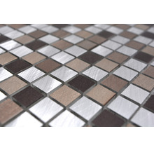 Aluminiummosaik XAM A971 kupfer/silber 31,7x31,7 cm