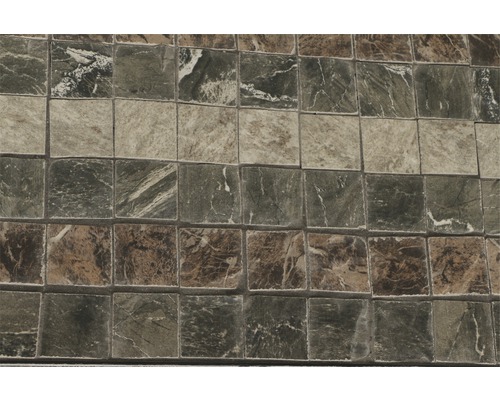 Quadratische Mosaikfliesen mit Steineffekt