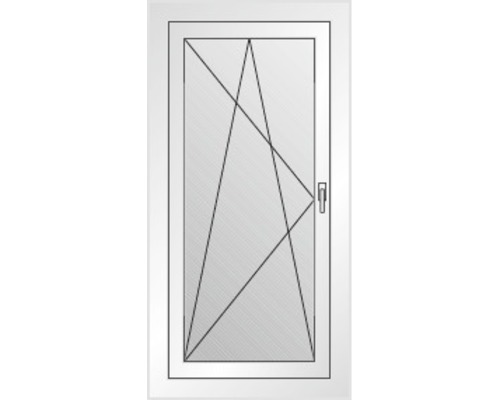 Fenster mit Griff und Sprossen