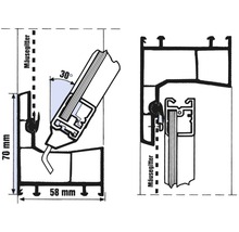 WOLFA Mehrzweck Kipp-Fenster PLUS Kunststoff weiß 1000x1000 mm mit Isolierglas-thumb-1