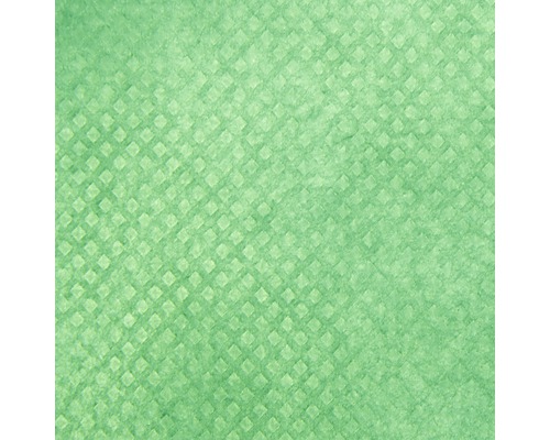 Grüne Raufasertapete mit Rautenmuster