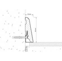 SKANDOR Sockelleiste Platin weiß FU60L 19 x 58 x 2400 mm-thumb-2