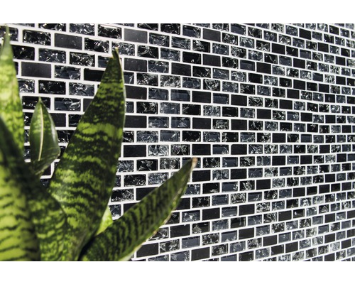 Wandfliesen aus Glasmosaik mit rechteckigen Elementen