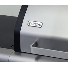 Detailansicht eines Teils eines Grills mit Tepro Logo