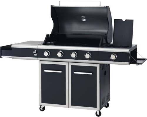 Grillwagen mit Ablageflächen, Schublade und Unterschrank für den Außenbereich