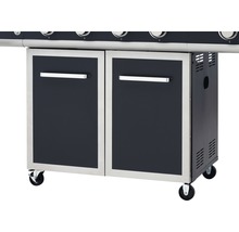 Grillwagen mit zwei Türen und Rollen