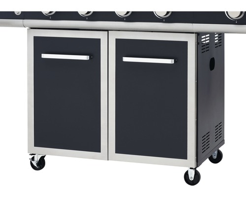 Grillwagen mit zwei Türen und Rollen