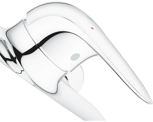 Armatur aus Chrom, Detailaufnahme