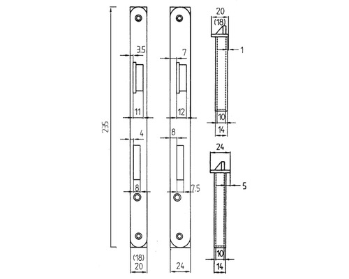 Technische Zeichnung eines Stulpfensters mit Maßen.