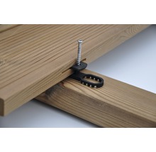 Terraflex Abstandhalter 9 mm für Holz-Unterkonstruktion mit Edelstahlschraube C1 5x50 mm 1 Pack = 120 Stück-thumb-6