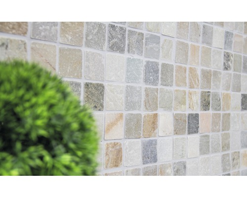 Mosaikfliese mit natürlicher Steinoptik