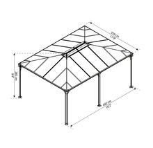 Pavillon Palram – Canopia Martinique 5000 493,1 x 359,3 cm anthrazit