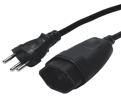 Netzkabel mit Stecker und Kupplung