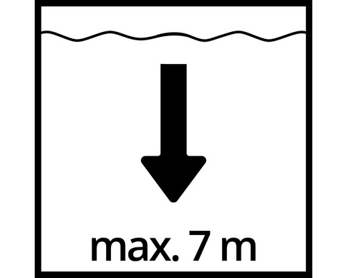 Maximale Eintauchtiefe 7 Meter