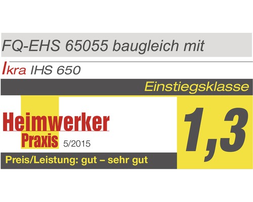 Heimwerker Praxis 5/2015 Siegel mit der Note 1,3