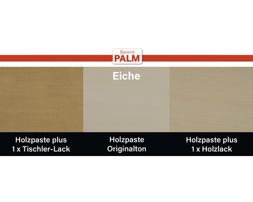Barend Palm Holzpaste Eiche mit Tischlerlack und Holzlack