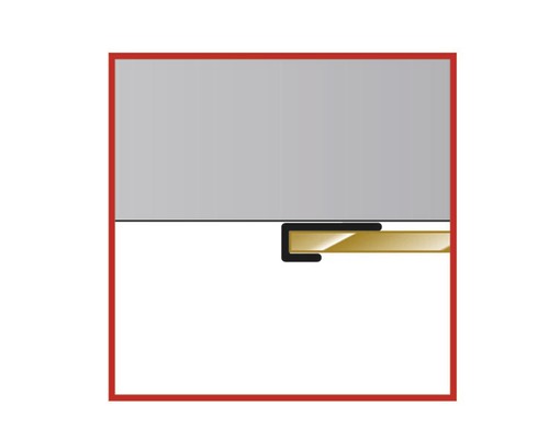Glasleiste mit Dichtungsprofil