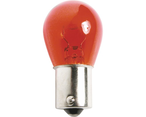 Orangefarbene Glühbirne mit Bajonettsockel