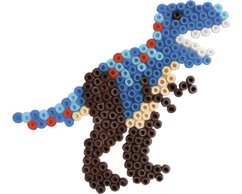Dinosaurierfigur aus Bügelperlen