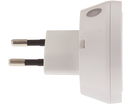 Weiße Steckdose mit Lichtsensor