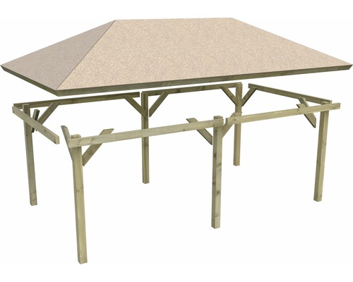 Holzpavillon Bausatz mit Dach