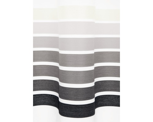 Gardine mit horizontalen Streifen