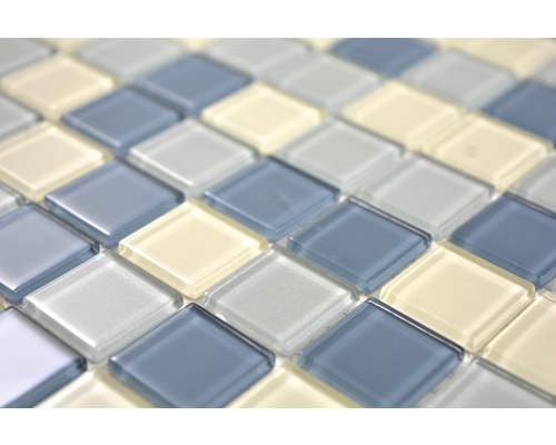 Mosaikfliese aus Glas, quadratisch