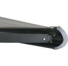 SOLUNA Kassettenmarkise Exclusiv 4x1,5 Stoff Dessin 7109 Gestell RAL 7016 anthrazitgrau Antrieb rechts inkl. Motor und Wandschalter-thumb-10