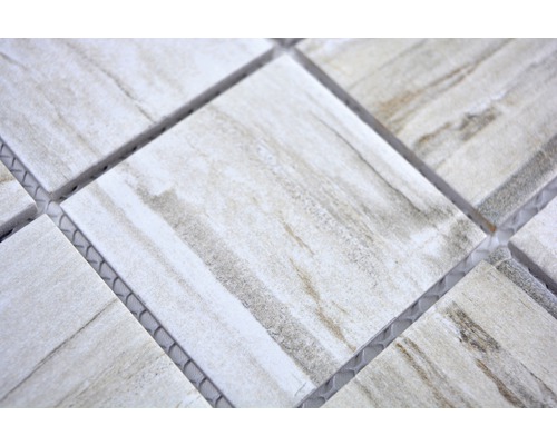 Mosaikfliese mit Holzoptik