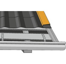 PRECIT Kantenwinkel für Metallziegel Schokoladenbraun RAL 8017 1000 x 95 x 100 mm-thumb-3