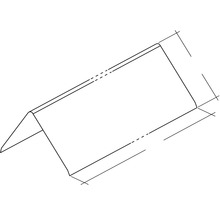 PRECIT Aluminium Firstblech 1 m