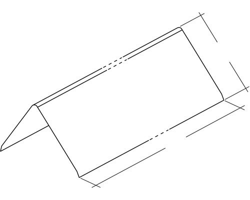 Technische Zeichnung eines Kantenschutzprofils