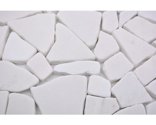 Weisse Naturstein Mosaikfliese