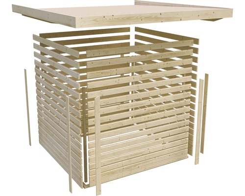Bausatz für ein Gartenhaus aus Holz