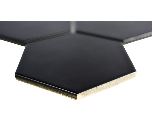 Sechseckige Wandfliese aus Keramik