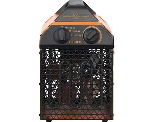 Elektrischer Heizlüfter mit Tragegriff und Schutzgitter