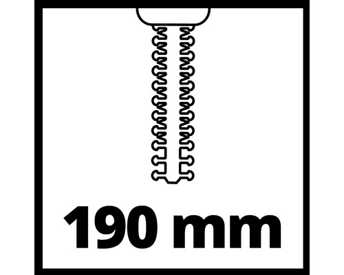 Symbol für eine Kette mit einer Länge von 190 Millimetern