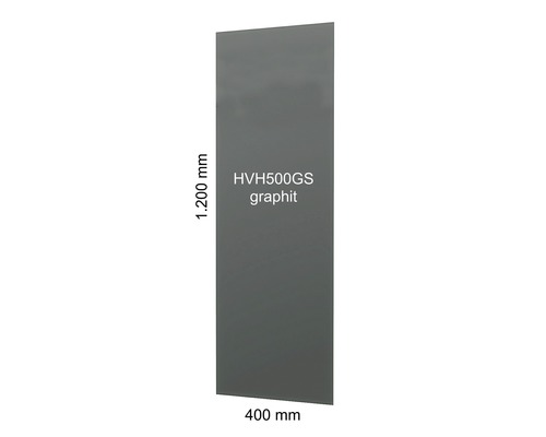 Graphitfarbene Möbelfront HVH500GS, 1200 x 400 Millimeter