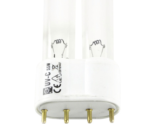 UV-C Lampe 55 Watt mit Vierstift-Sockel für Teiche