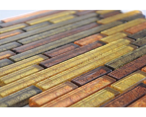 Mosaikfliesen aus Glas, rechteckig angeordnet